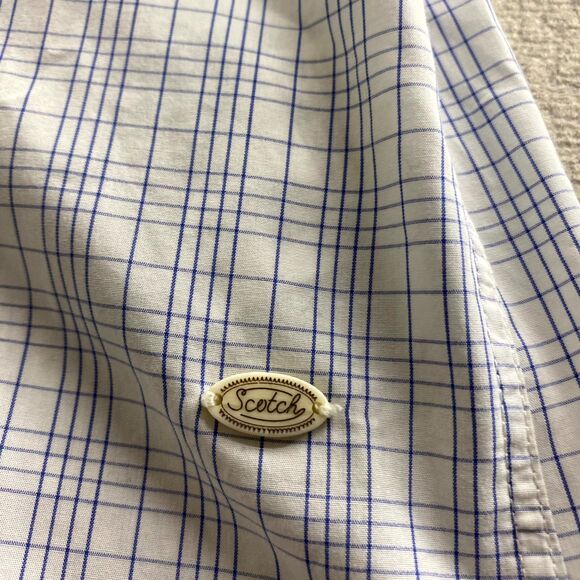 Scotch & Soda Button Down Shirt Dress Shell Pocket Accent Mens Size L - Picture 4 of 10